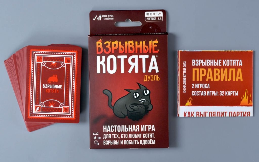 Настольная игра Взрывные котята: Дуэль фото 3