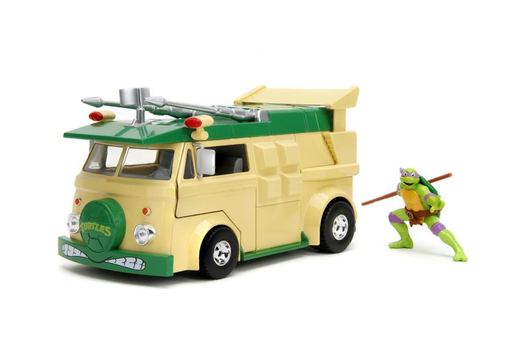 Фигурка Машинка с Фигуркой Черепашки-Ниндзя TMNT HWR Party Wagon with Donatello 34529 фото 3