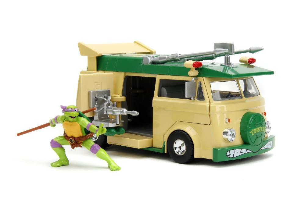Фигурка Машинка с Фигуркой Черепашки-Ниндзя TMNT HWR Party Wagon with Donatello 34529 фото 6