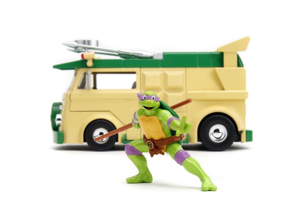 Фигурка Машинка с Фигуркой Черепашки-Ниндзя TMNT HWR Party Wagon with Donatello 34529 фото 9