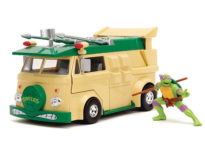 Фигурка Машинка с Фигуркой Черепашки-Ниндзя TMNT HWR Party Wagon with Donatello 34529 фото 11
