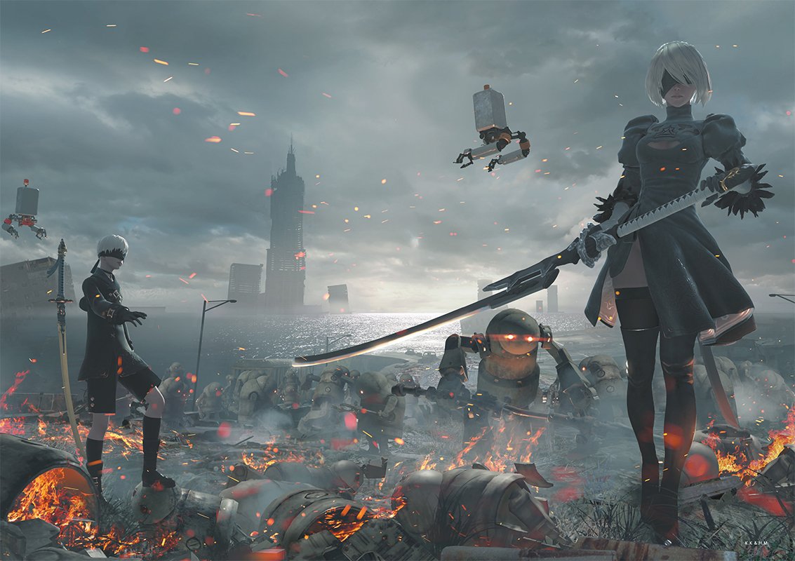 Артбук Путеводитель по миру NieR: Automata. Результаты исследования руин города фото 4